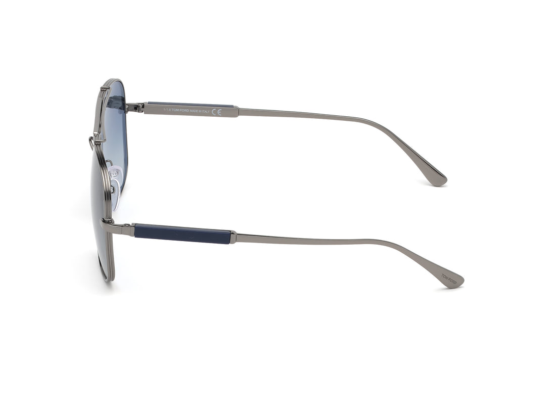 Sonnenbrillen tom ford ft0669 12w plateado square masculino größe 60mm - Detailansicht