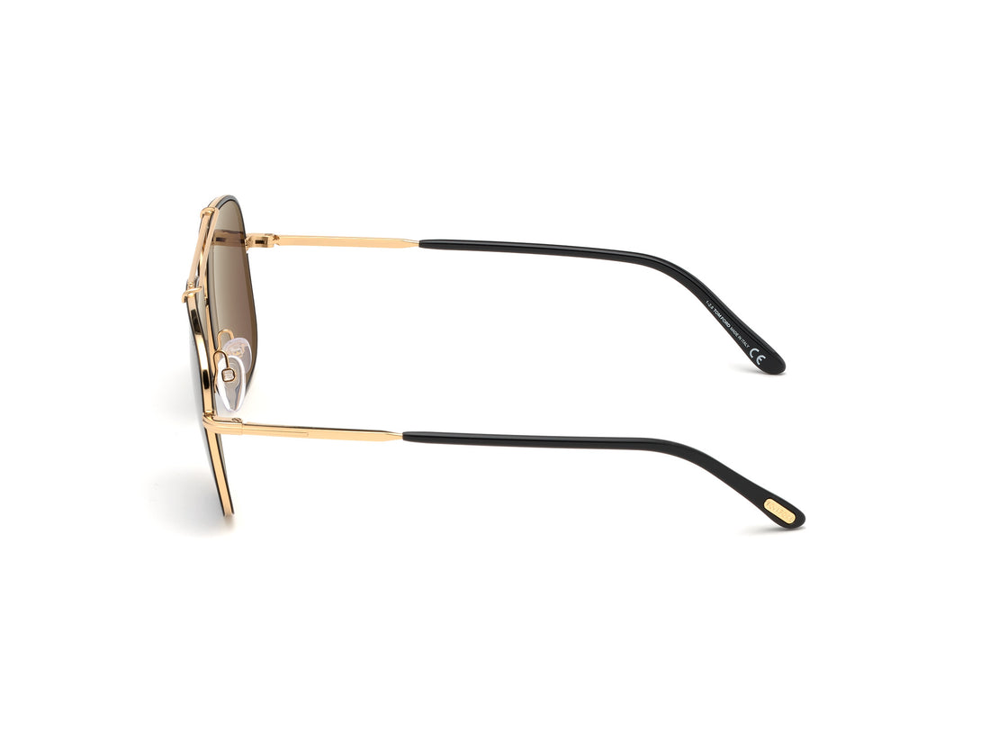 Occhiali da sole tom ford ft0693 30a dorado square masculino taglia 58mm - Vista dettagliata