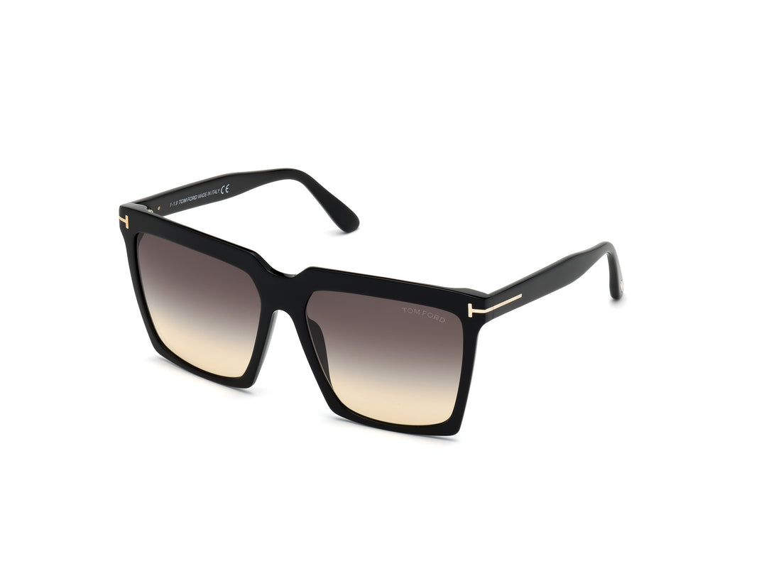 Occhiali da sole tom ford ft0764 01b negro square femenino taglia 58mm - Vista principale