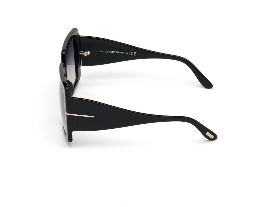 Occhiali da sole tom ford ft0790 01b negro square femenino taglia 57mm - Vista dettagliata