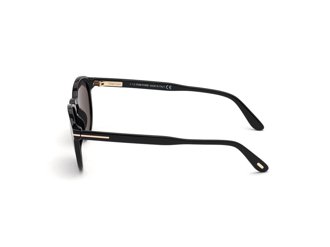 Gafas de sol tom ford ft0834 dante 01a negro round masculino talla 52mm - Vista de detalle