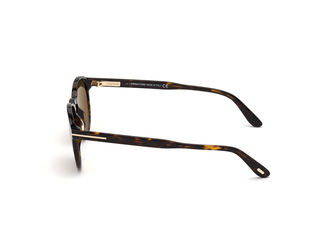 Gafas de sol tom ford ft0834 dante 52j havana round masculino talla 52mm - Vista de detalle