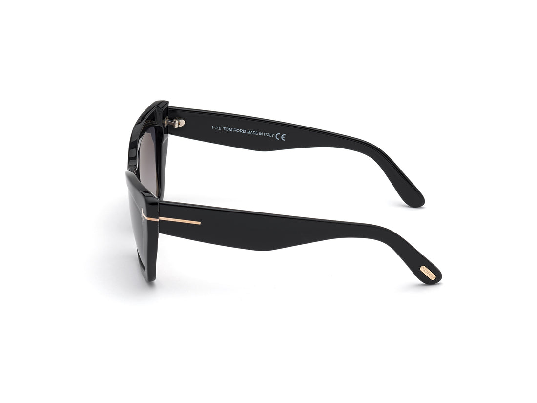 Occhiali da sole tom ford ft0871 01b negro cat eye femenino taglia 56mm - Vista dettagliata