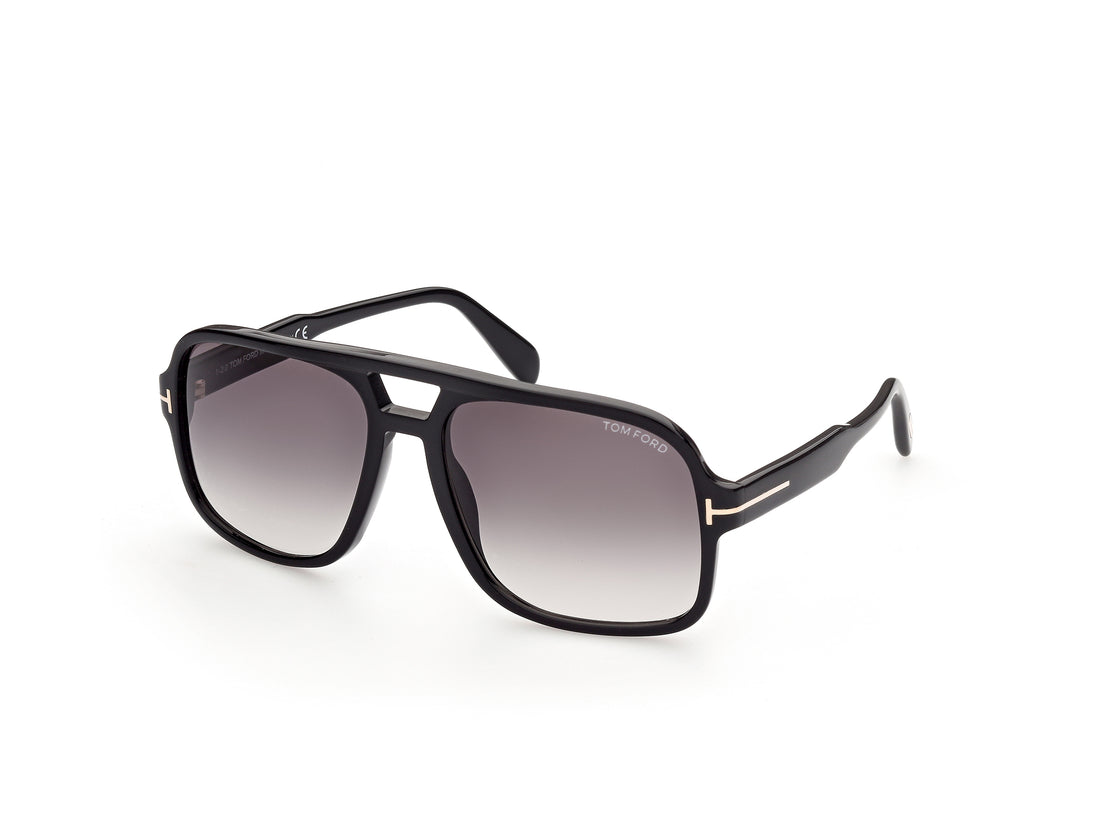 Sunglasses tom ford ft0884 falconer-02 01b negro navigator masculino size 60mm - Main view