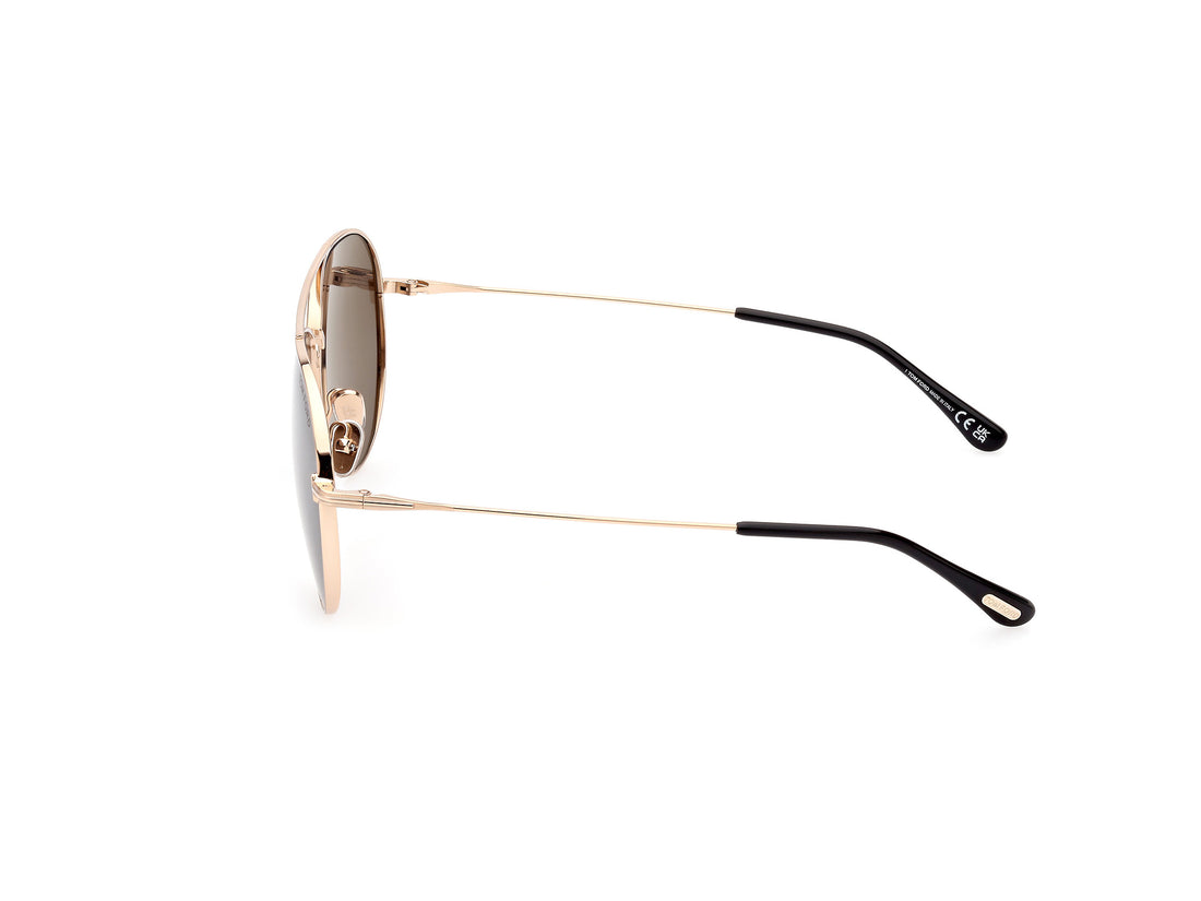 Sonnenbrillen tom ford ft0996 dashel-02 28a dorado pilot unisex größe 62mm - Detailansicht