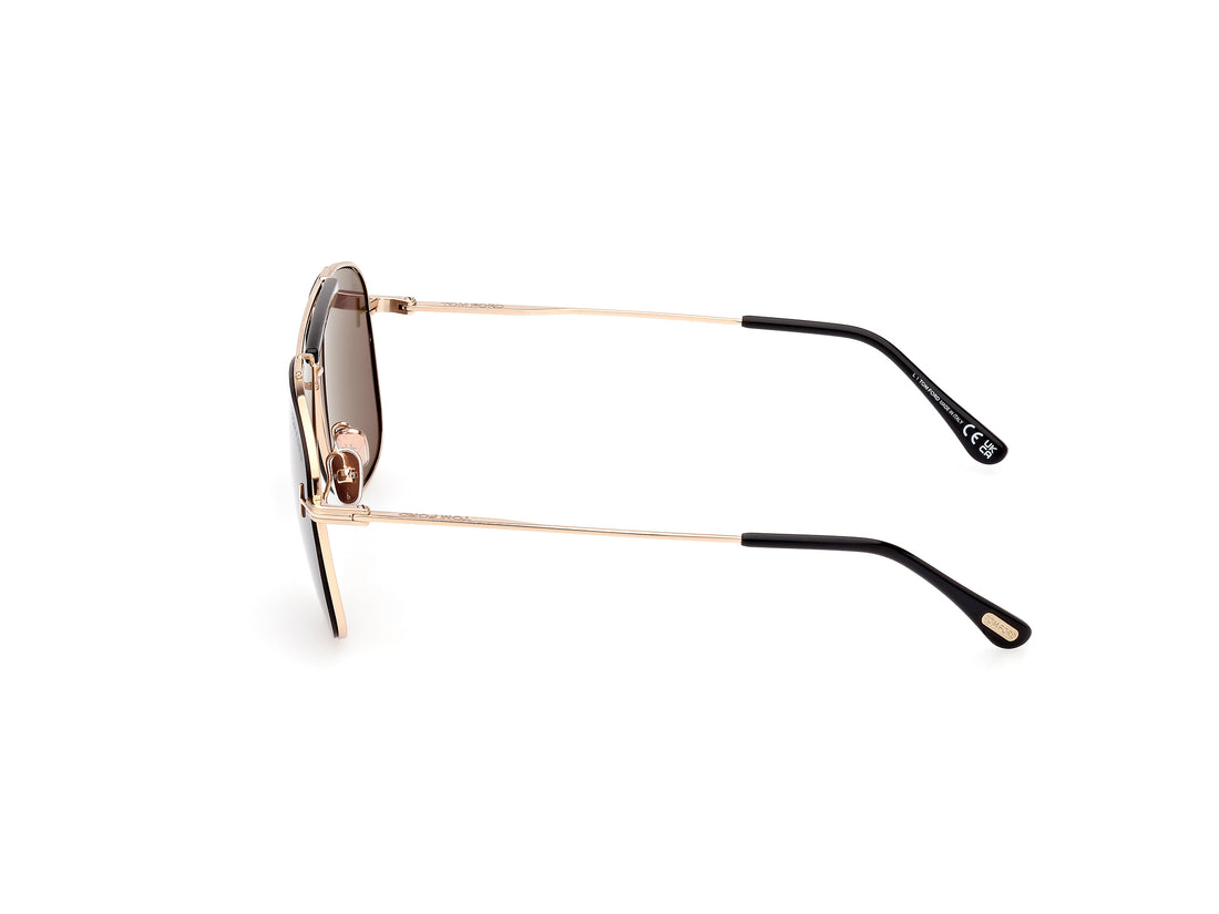Sonnenbrillen tom ford ft1017 jaden 28a dorado navigator masculino größe 60mm - Detailansicht