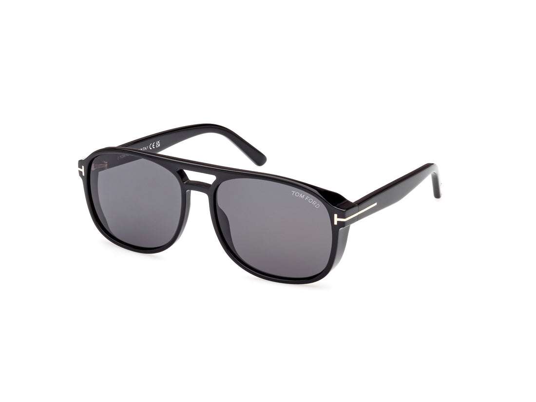 Gafas de sol tom ford ft1022 rosco 01a negro navigator masculino talla 58mm - Vista principal