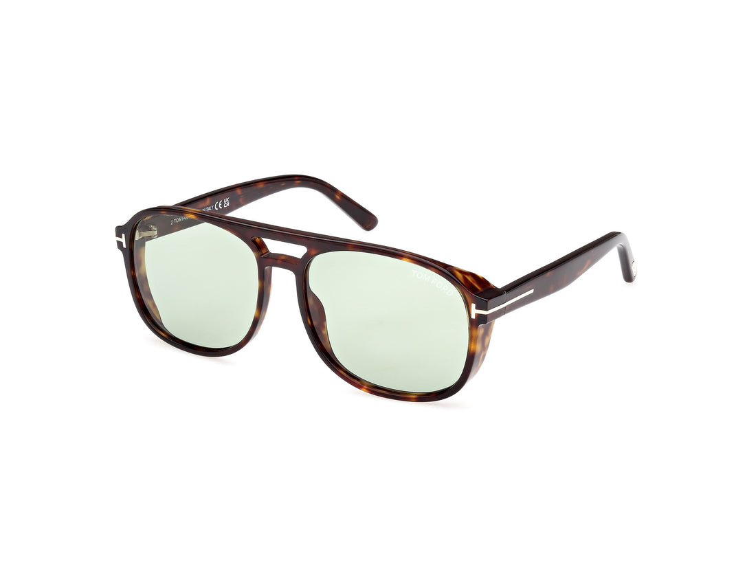 Gafas de sol tom ford ft1022 rosco 52n havana navigator masculino talla 58mm - Vista principal