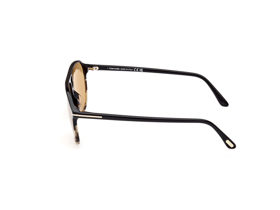 Gafas de sol tom ford ft1026 bruce 05e negro navigator masculino talla 61mm - Vista de detalle