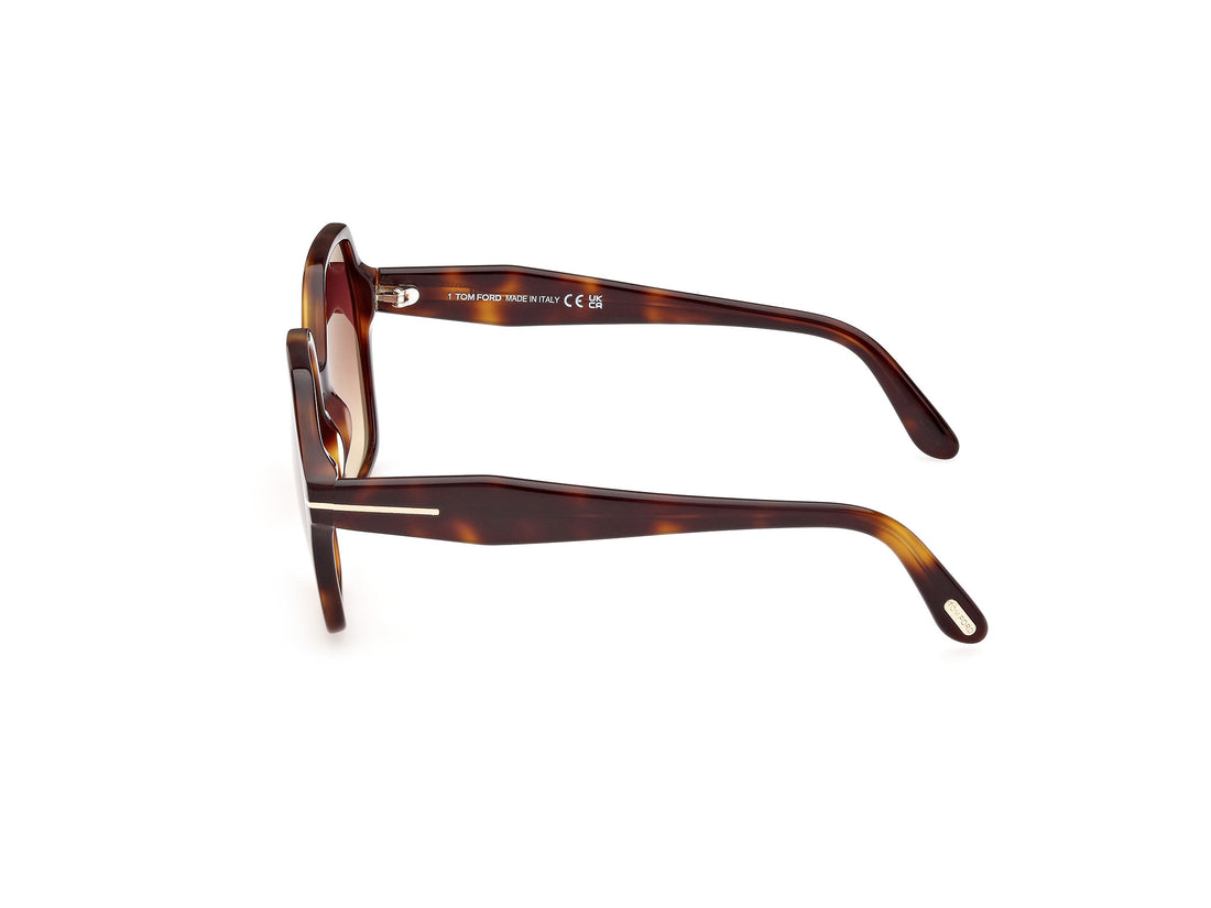 Sonnenbrillen tom ford ft1032 romy 53z havana geometric femenino größe 56mm - Detailansicht