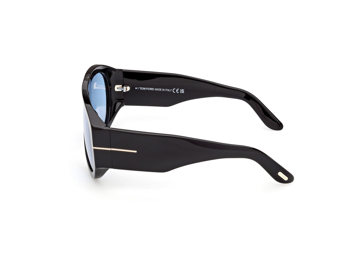 Occhiali da sole tom ford ft1044 bronson 01v negro pilot masculino taglia 60mm - Vista dettagliata