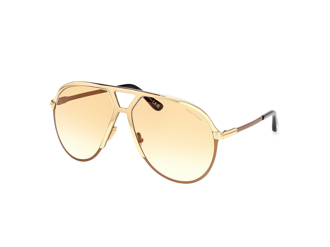 Gafas de sol tom ford ft1060 xavier 30f dorado pilot masculino talla 64mm - Vista principal