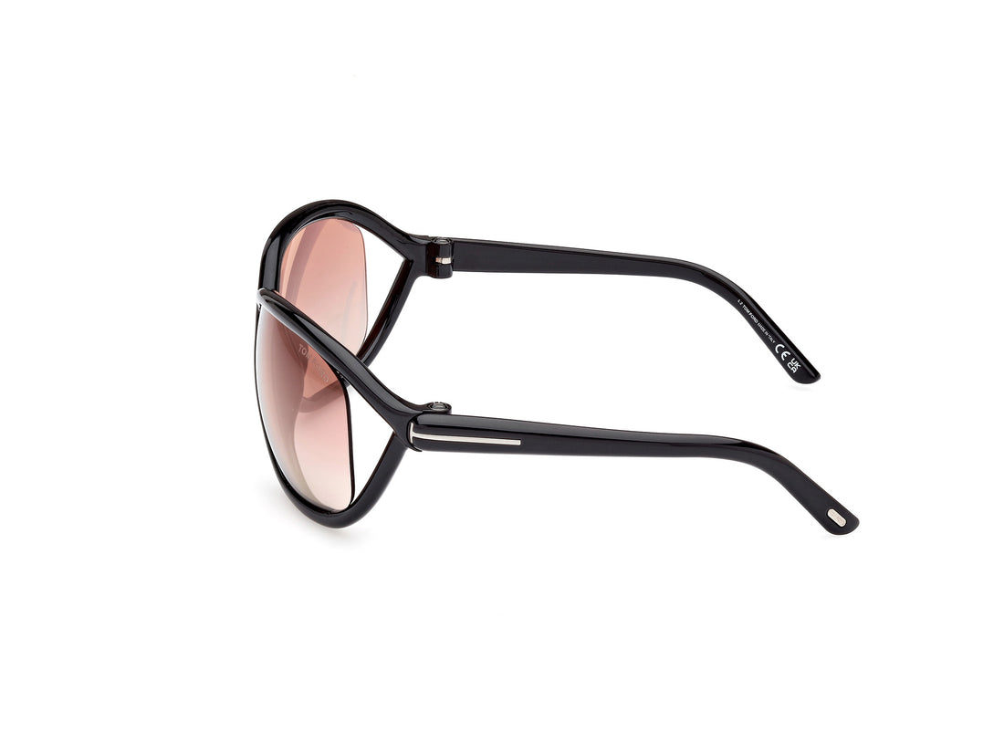 Occhiali da sole tom ford ft1069 fernanda 01z negro butterfly femenino taglia 68mm - Vista dettagliata
