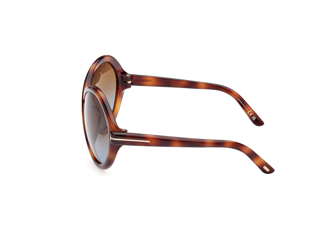 Occhiali da sole tom ford ft1070 jada 53f havana femenino taglia 68mm - Vista dettagliata