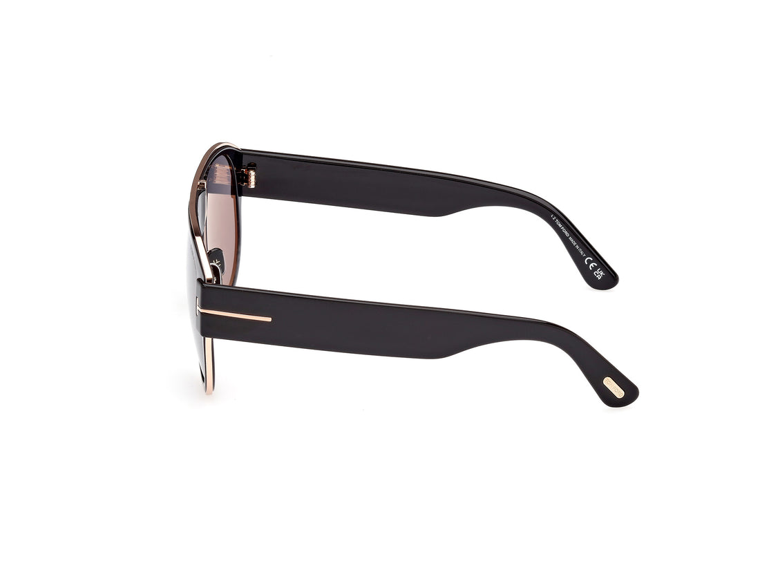 Occhiali da sole tom ford ft1074 lyle-02 01c negro unisex taglia 58mm - Vista dettagliata