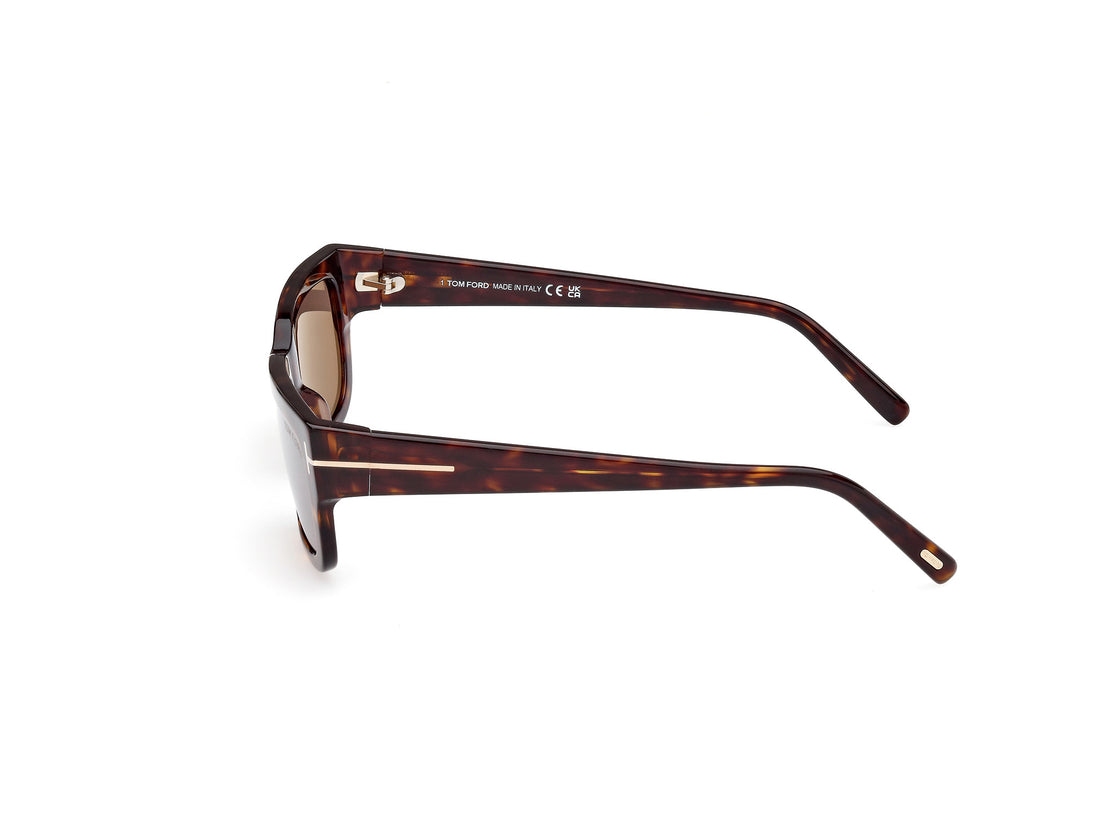 Sonnenbrillen tom ford ft1075 ezra 52l havana rectangular unisex größe 54mm - Detailansicht