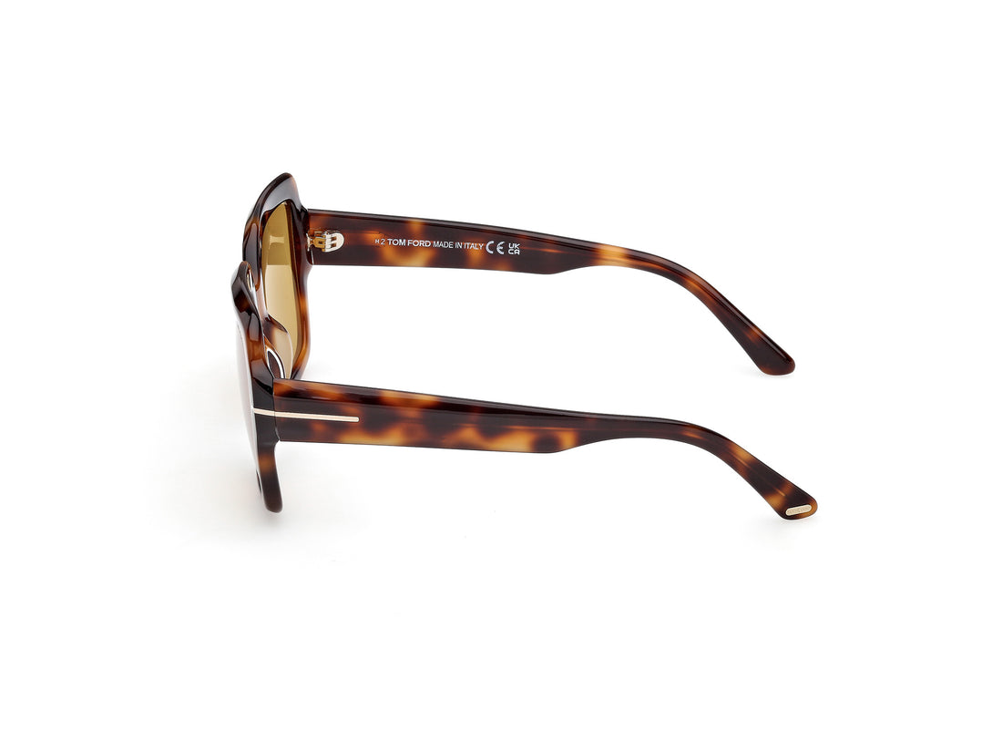 Sonnenbrillen tom ford ft1082 kaya 53e havana square femenino größe 54mm - Detailansicht