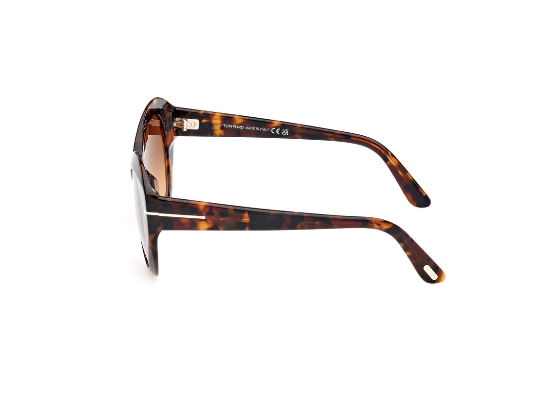 Sonnenbrillen tom ford ft1084 guinivere 52f havana butterfly femenino größe 52mm - Detailansicht