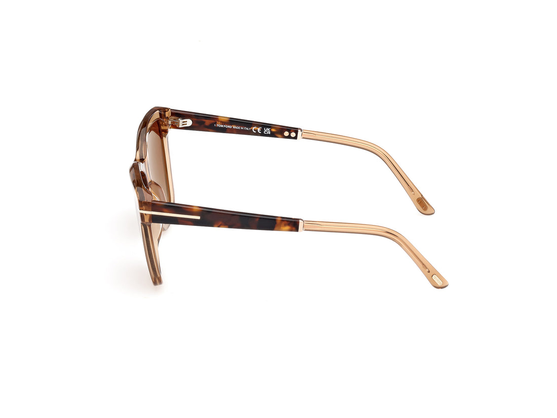 Sonnenbrillen tom ford ft1087 lucia 45f marron square femenino größe 54mm - Detailansicht