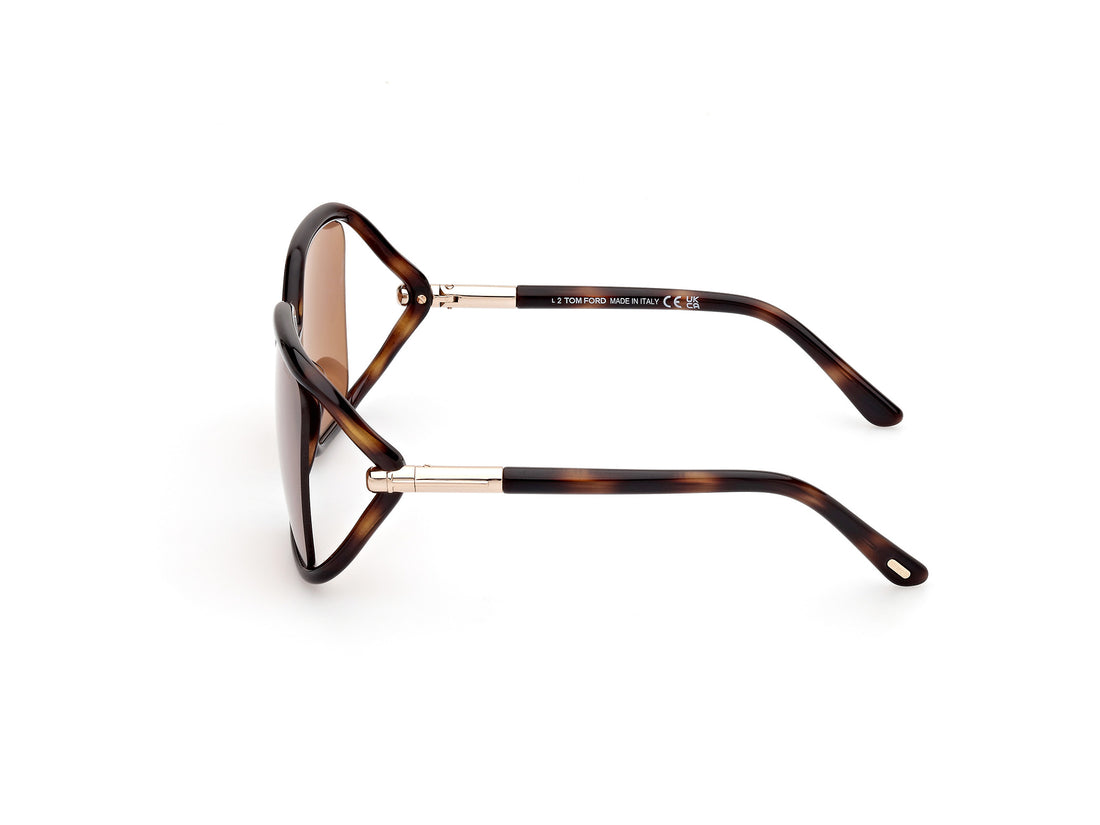 Sonnenbrillen tom ford ft1089 solange-02 52e havana butterfly femenino größe 60mm - Detailansicht