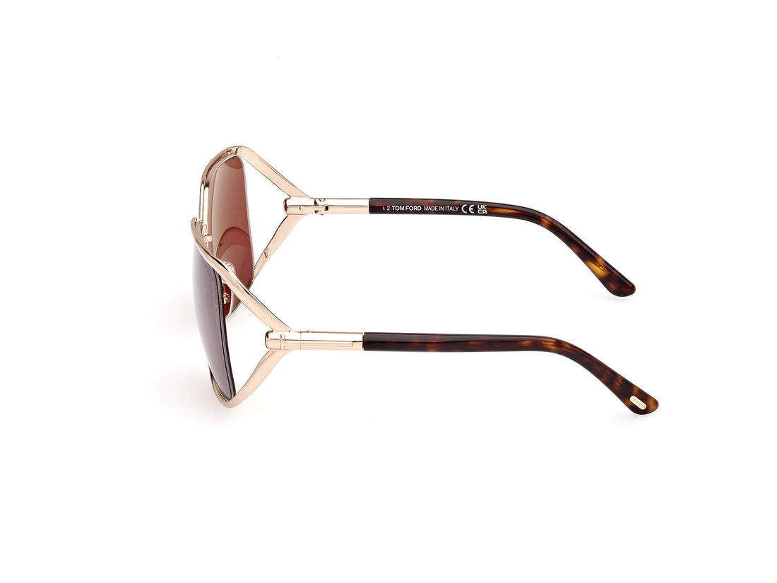 Occhiali da sole tom ford ft1092 goldie 28u dorado femenino taglia 60mm - Vista dettagliata