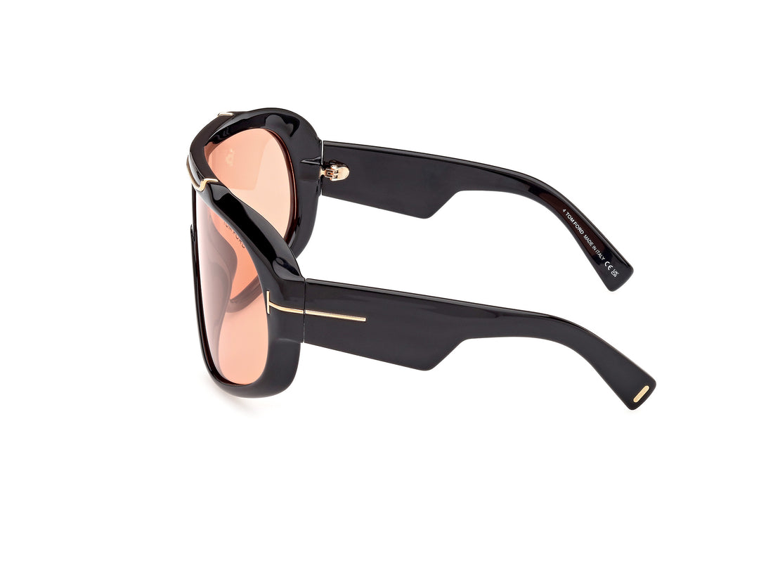 Sonnenbrillen tom ford ft1093 rellen 01e negro pilot unisex größe 71mm - Detailansicht