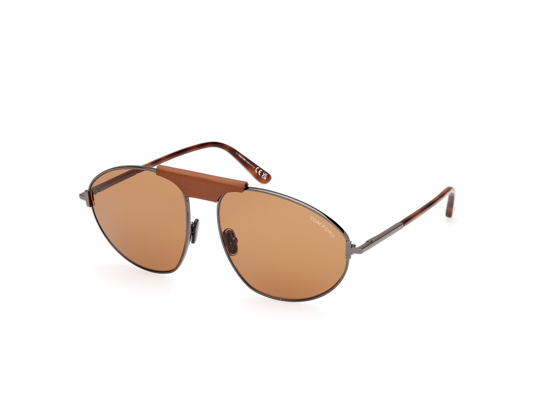 Sonnenbrillen tom ford ft1095 08e gris pilot masculino größe 60mm - Hauptansicht