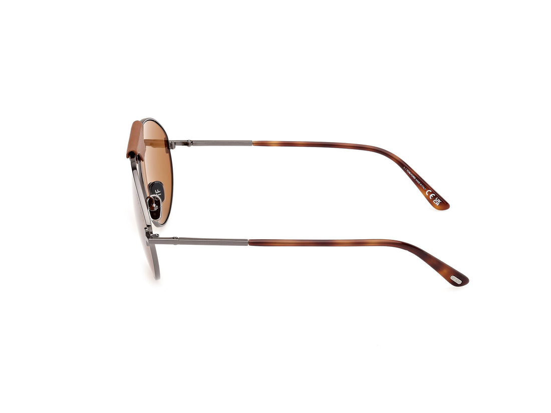 Sonnenbrillen tom ford ft1095 08e gris pilot masculino größe 60mm - Detailansicht