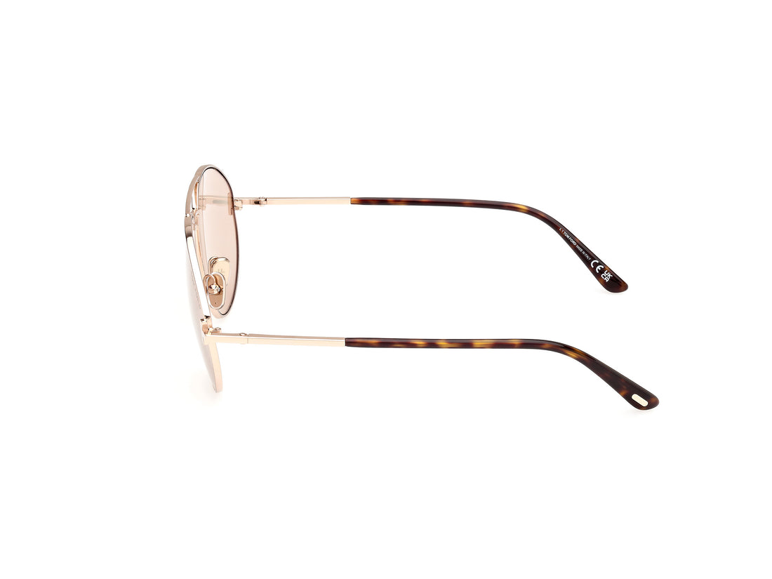 Sonnenbrillen tom ford ft1095 28e dorado pilot masculino größe 60mm - Detailansicht