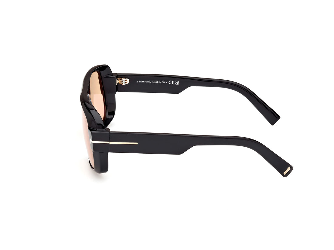 Gafas de sol tom ford ft1101 01e negro navigator masculino talla 58mm - Vista de detalle