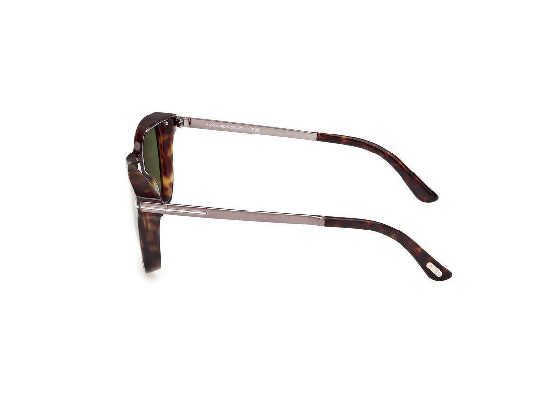 Gafas de sol tom ford ft1104 52n havana square masculino talla 53mm - Vista de detalle