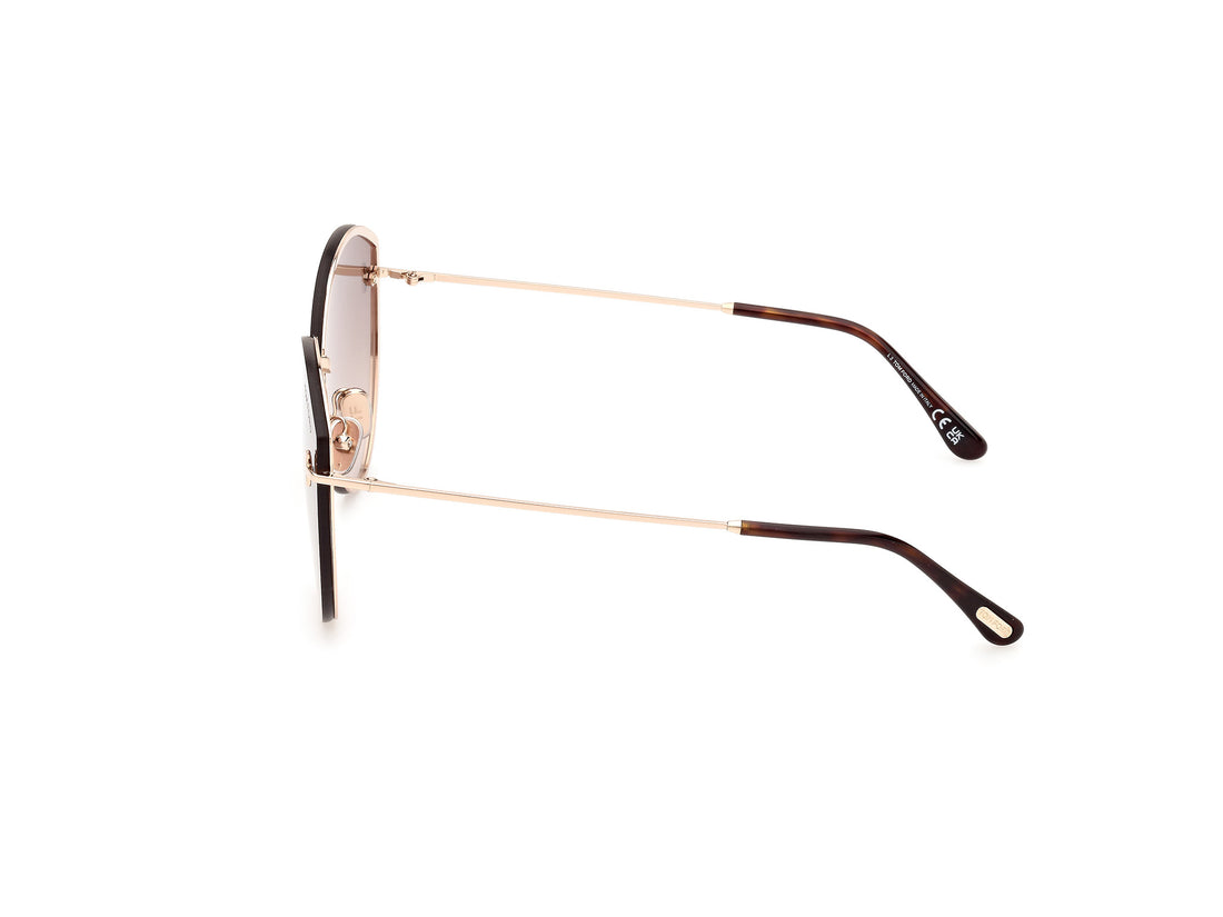 Gafas de sol tom ford ft1106 28g dorado cat eye femenino talla 63mm - Vista de detalle