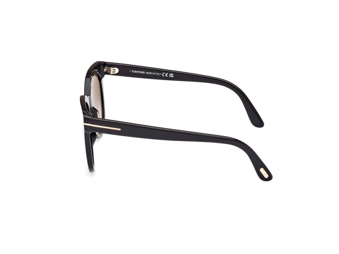 Gafas de sol tom ford ft1109 01b negro oval femenino talla 53mm - Vista de detalle