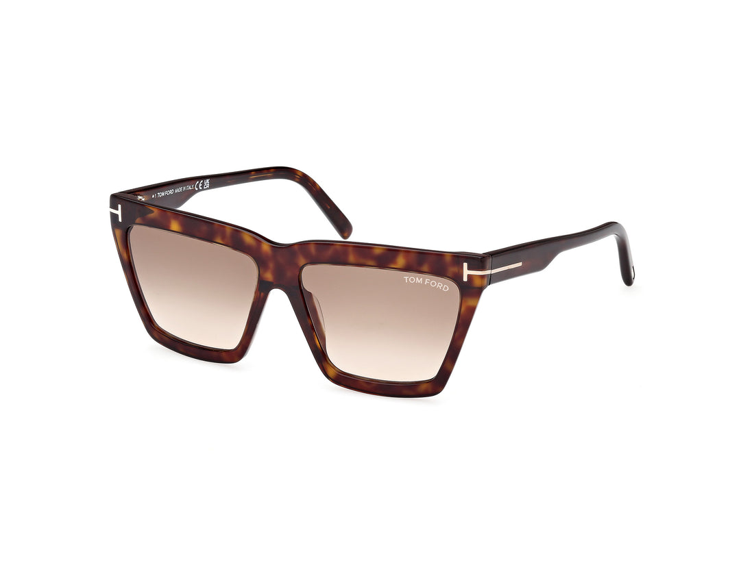 Sonnenbrillen tom ford ft1110 52f havana geometric femenino größe 56mm - Hauptansicht