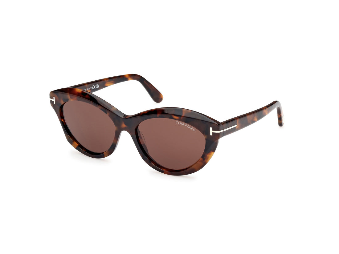 Sonnenbrillen tom ford ft1111 52e havana oval femenino größe 55mm - Hauptansicht