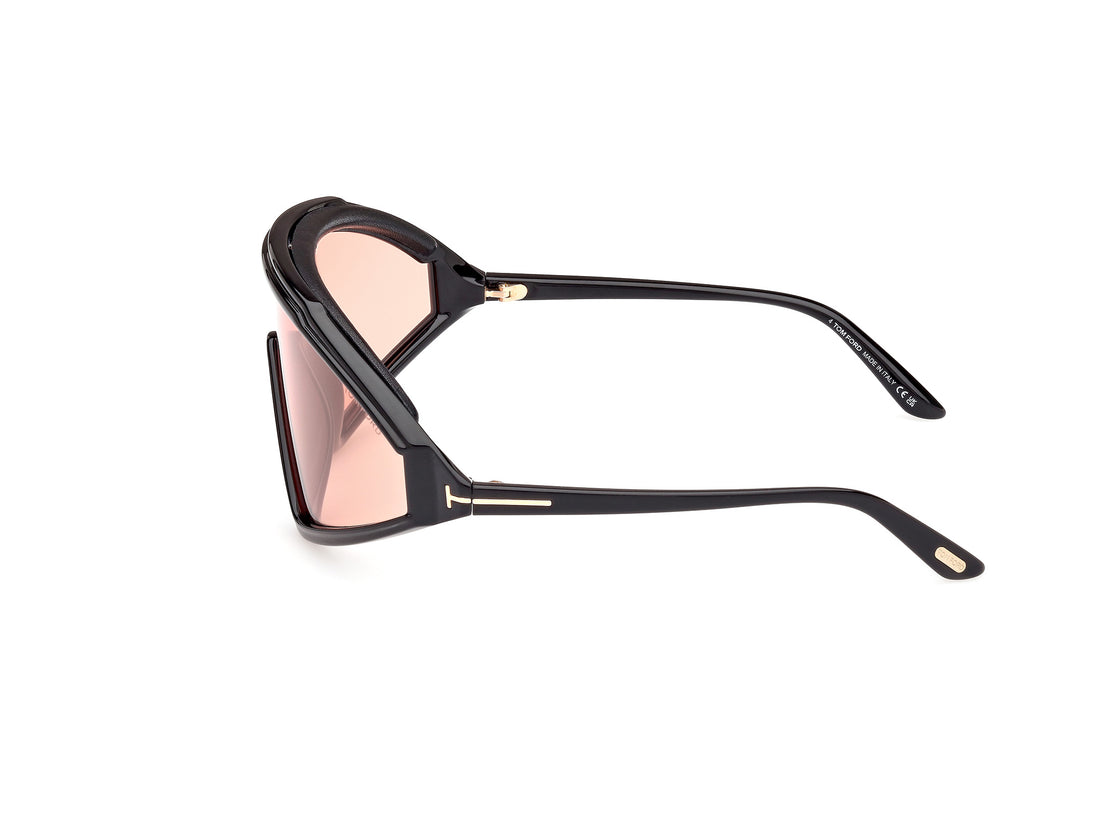 Sonnenbrillen tom ford ft1121 lorna 01e negro shield masculino größe 0mm - Detailansicht