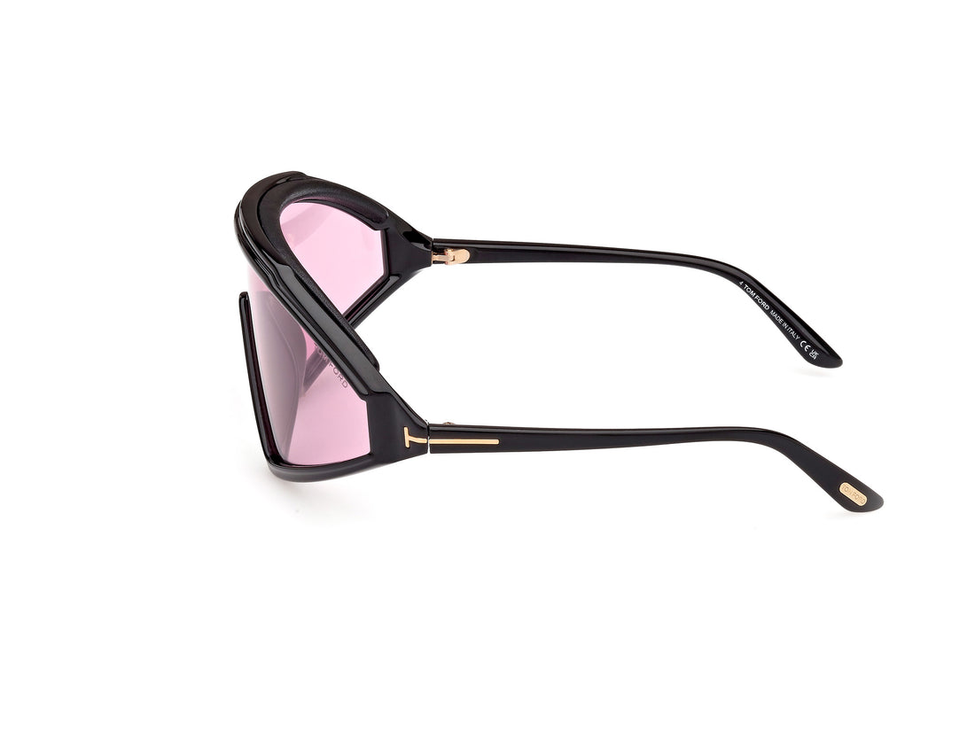 Sonnenbrillen tom ford ft1121 lorna 01y negro shield masculino größe 0mm - Detailansicht