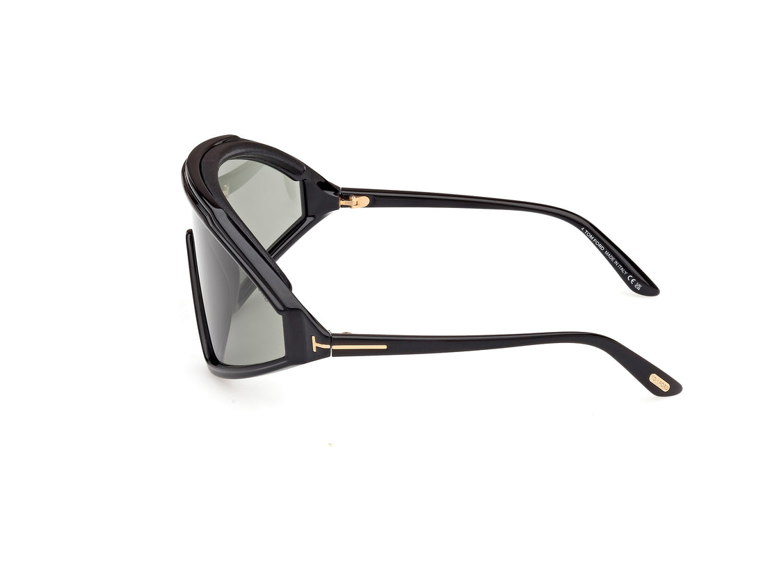 Occhiali da sole tom ford ft1121 lorna 05a negro shield masculino taglia 0mm - Vista dettagliata