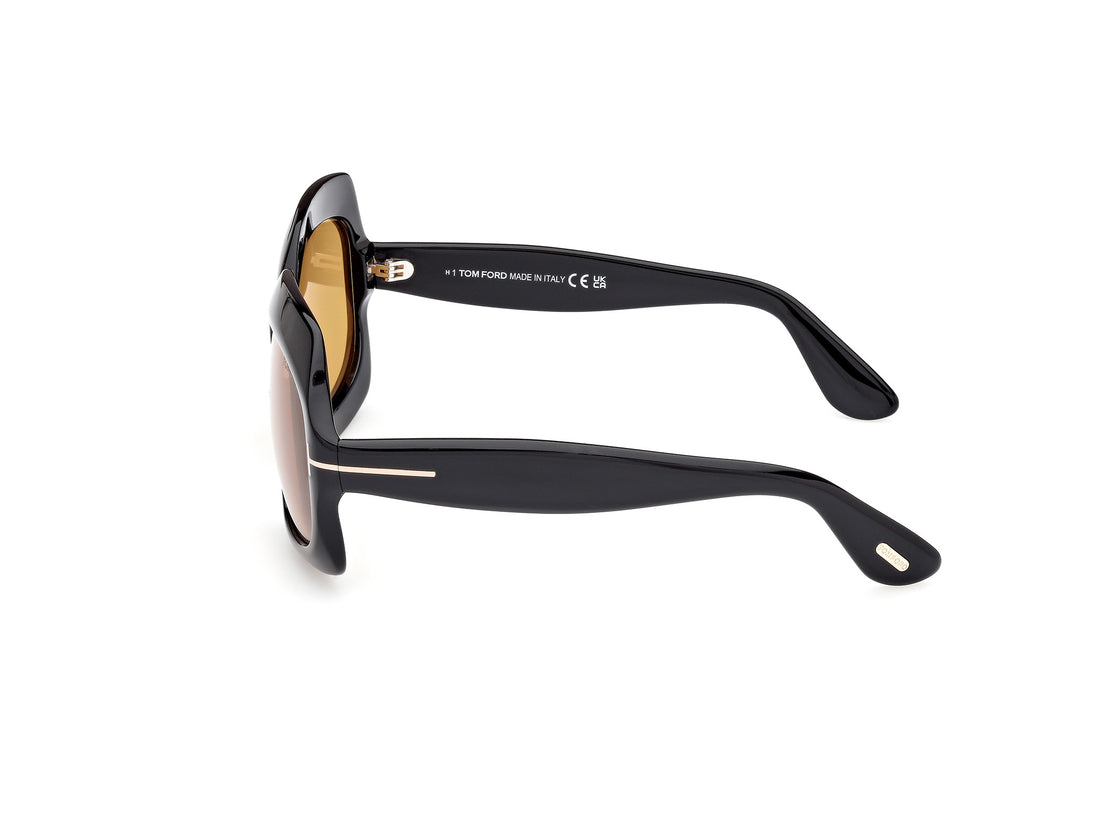 Gafas de sol tom ford ft1155 ren 01e negro geometric femenino talla 60mm - Vista de detalle