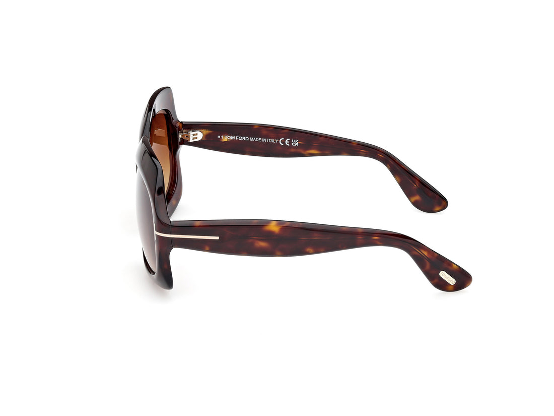 Gafas de sol tom ford ft1155 ren 52f havana geometric femenino talla 60mm - Vista de detalle