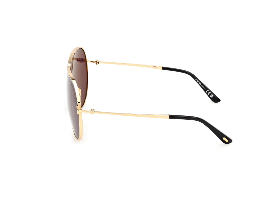 Gafas de sol tom ford ft1158 keating 30a dorado pilot unisex talla 71mm - Vista de detalle