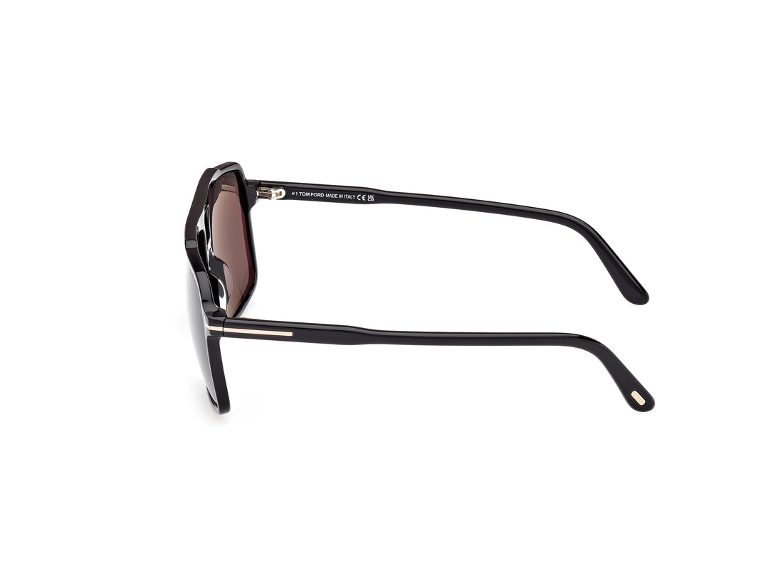 Gafas de sol tom ford ft1177 kemp 01a negro navigator masculino talla 59mm - Vista de detalle