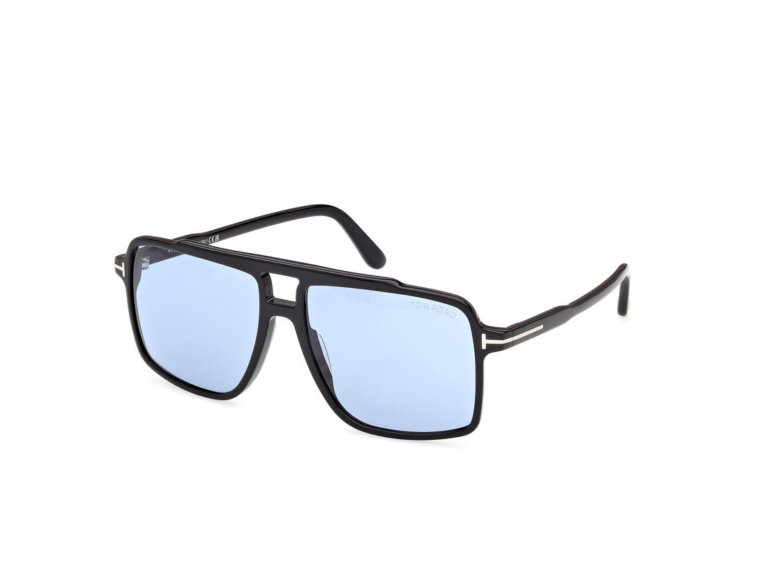 Óculos de sol tom ford ft1177 kemp 01v negro navigator masculino tamanho 59mm - Vista principal