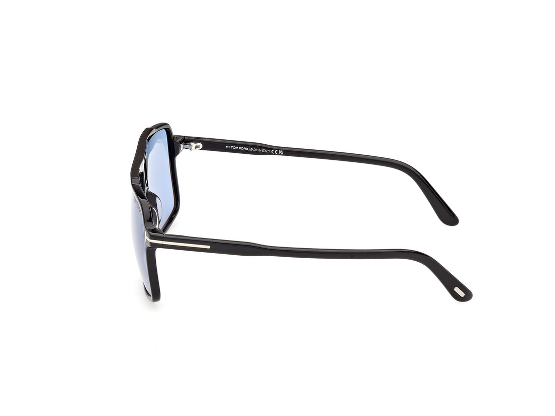 Óculos de sol tom ford ft1177 kemp 01v negro navigator masculino tamanho 59mm - Vista de detalhe