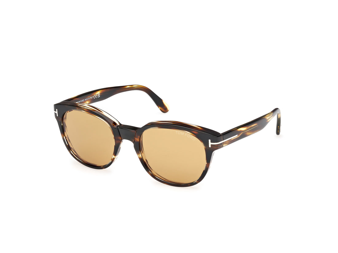 Gafas de sol tom ford ft1180 mert 52e havana round masculino talla 53mm - Vista principal