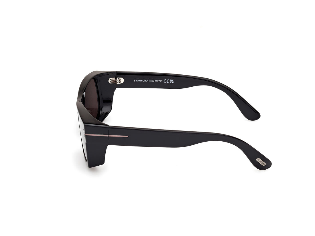 Gafas de sol tom ford ft1181-n juan 01a negro rectangular masculino talla 56mm - Vista de detalle