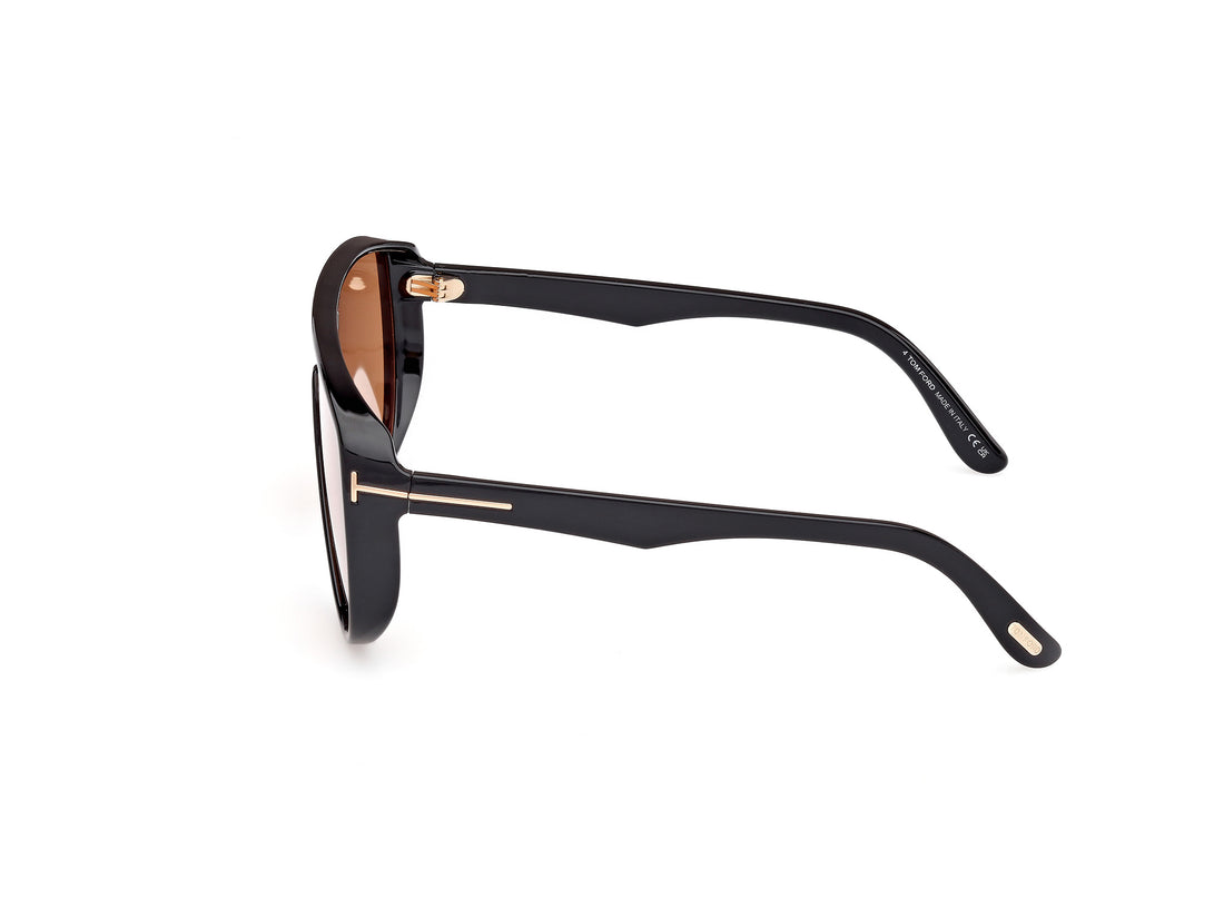 Sonnenbrillen tom ford ft1182 achilles 01e negro shield masculino größe 0mm - Detailansicht