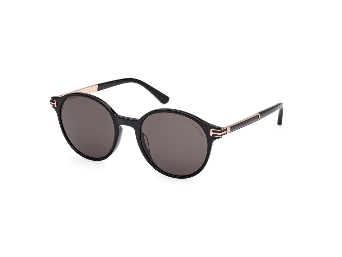 Gafas de sol tom ford ft1184 araki 01a negro round masculino talla 52mm - Vista principal