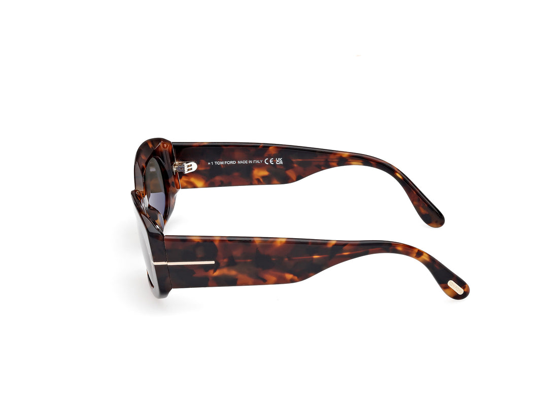 Gafas de sol tom ford ft1187 52n havana oval unisex talla 52mm - Vista de detalle