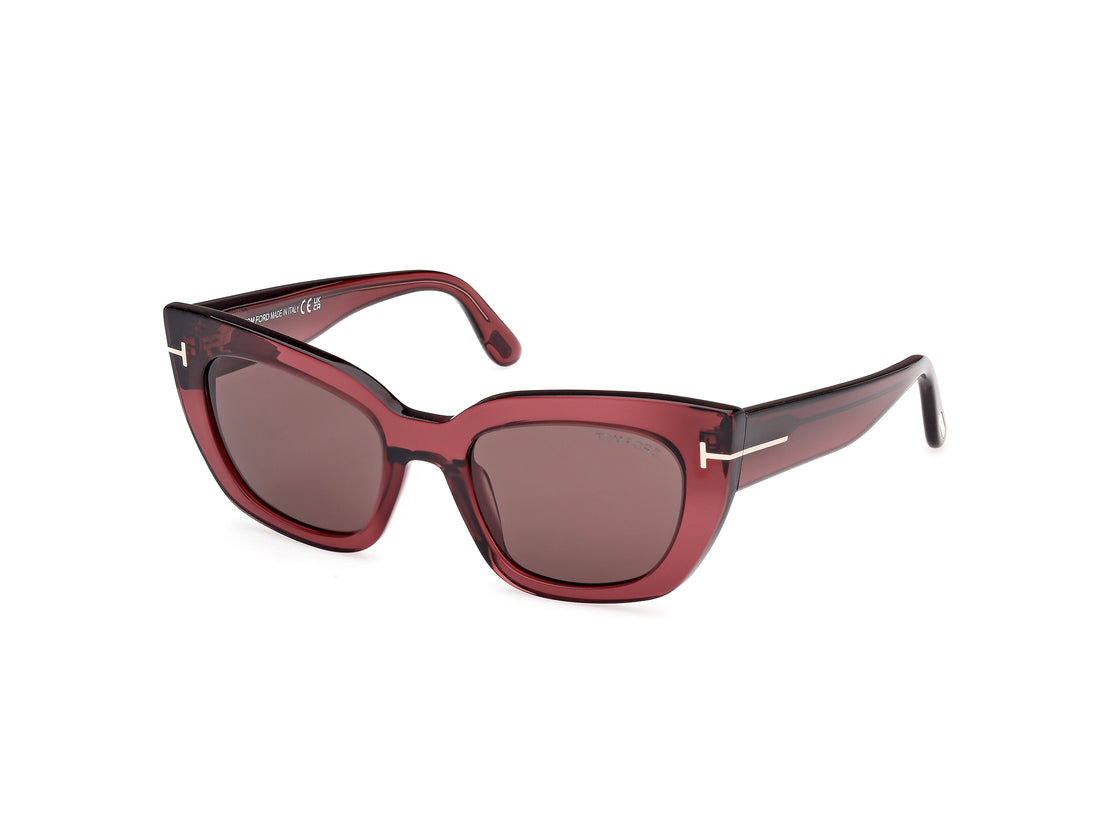 Gafas de sol tom ford ft1190 athena 69e bordeaux cat eye femenino talla 53mm - Vista principal